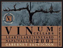 2003 Cabernet Sauvignon, Leaky Lake Vineyard Image